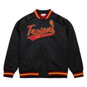 USC Trojans Men's Black Lightweight Satin Jacket